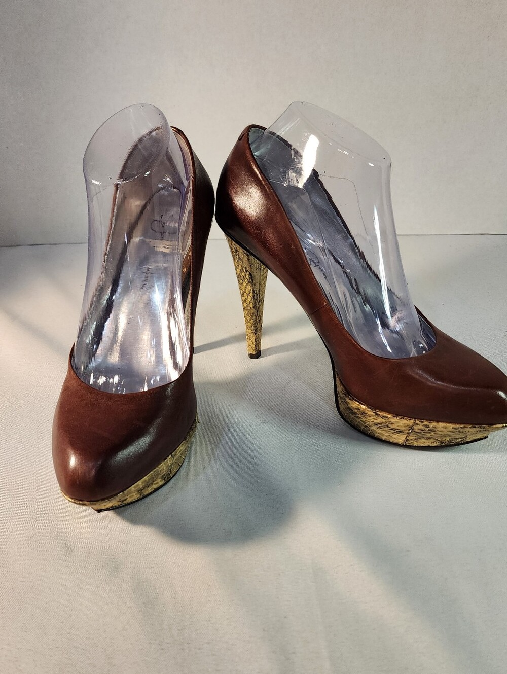 Jessica Simpson Brown Platform Pumps Size 8